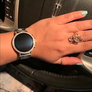 Fossil silver  smart watch